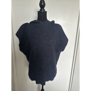 See by Chloe Navy Knit Hooded Sweater Small/ Medium Excellent